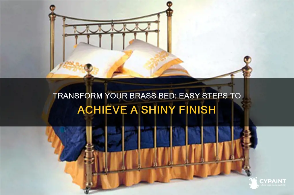 how to paint a shiny brass bed