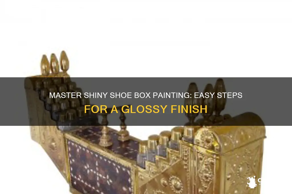 how to paint a shiny surface shoe box