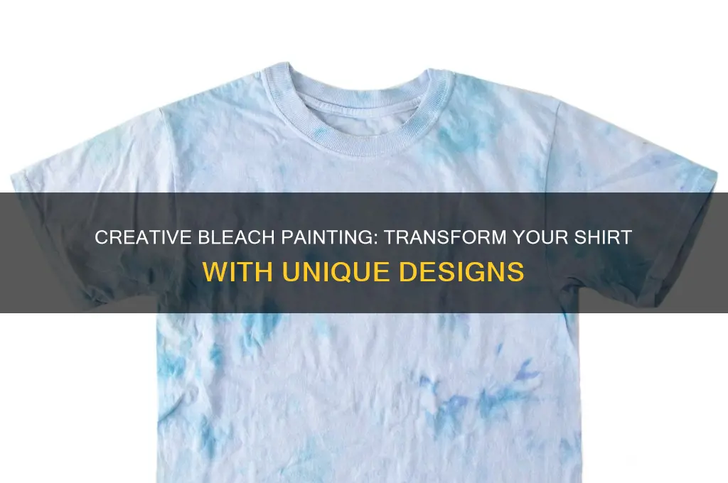 how to paint a shirt with bleach