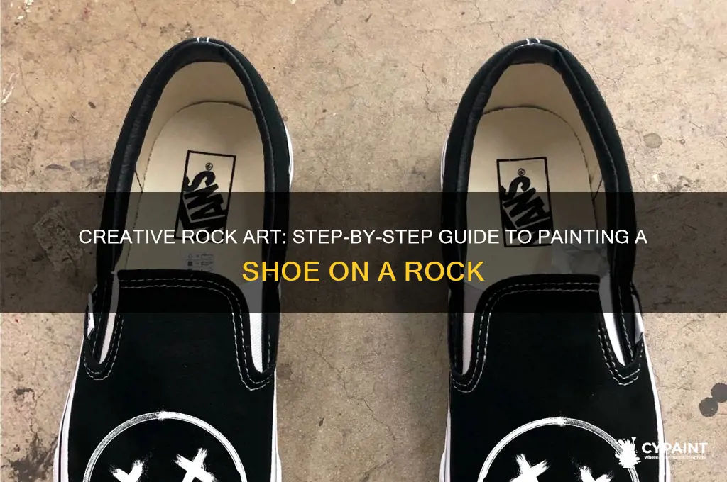 Creative Rock Art: Step-By-Step Guide To Painting A Shoe On A Rock ...