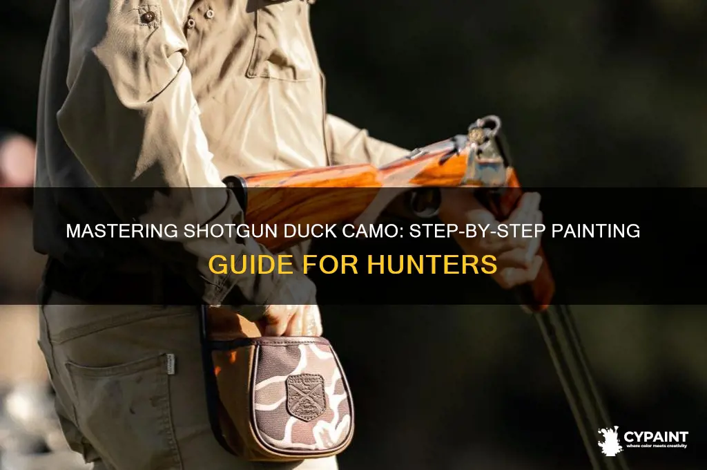how to paint a shotgun duck camo