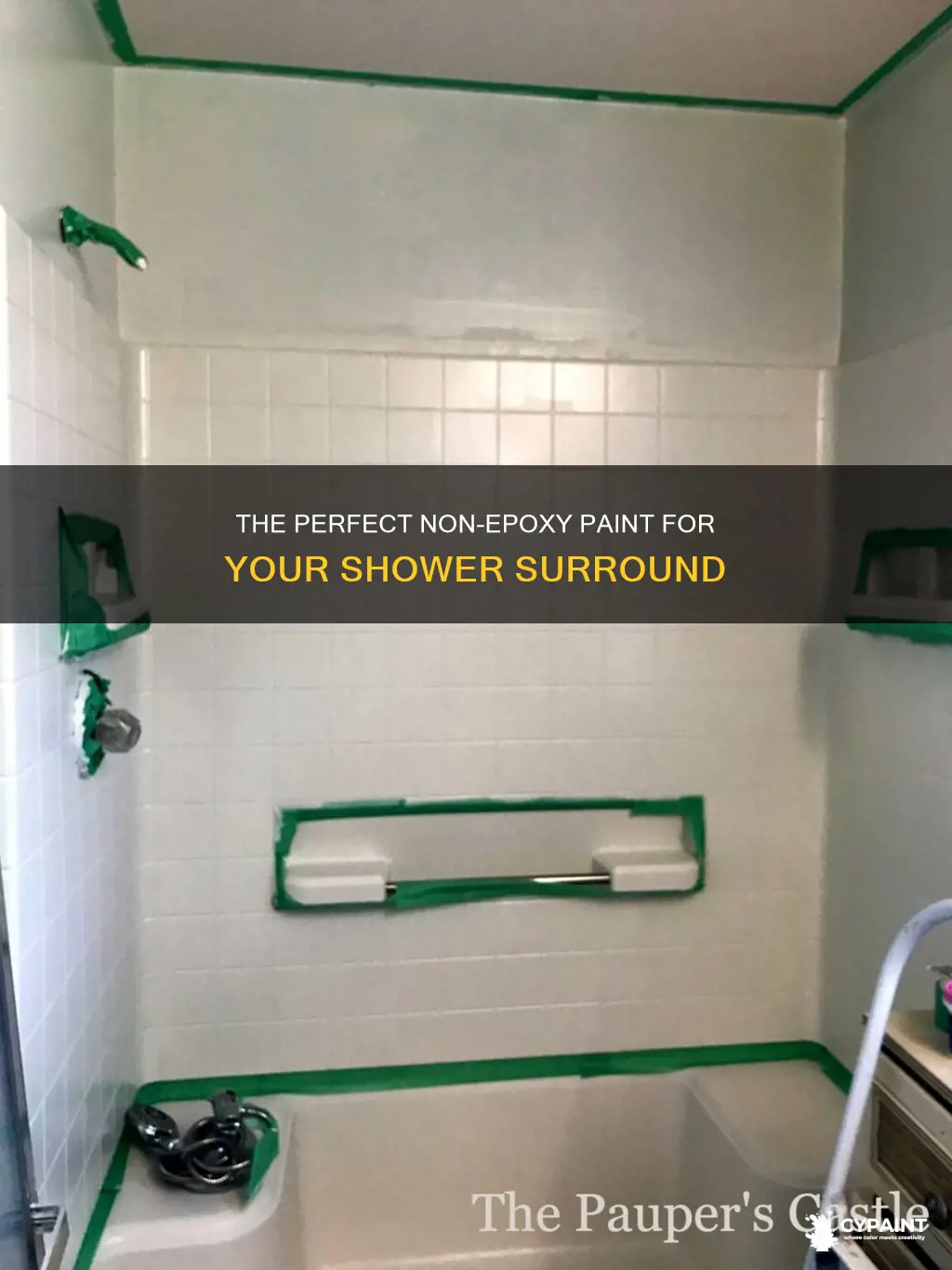 how to paint a shower surround with non epoxy