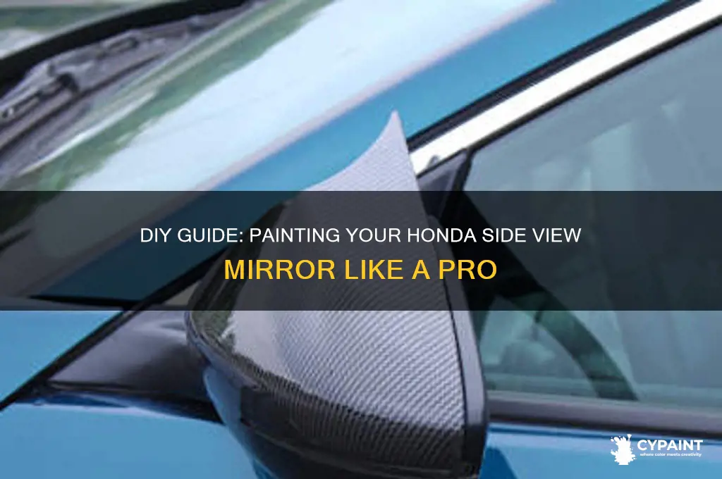 how to paint a side view mirror honda