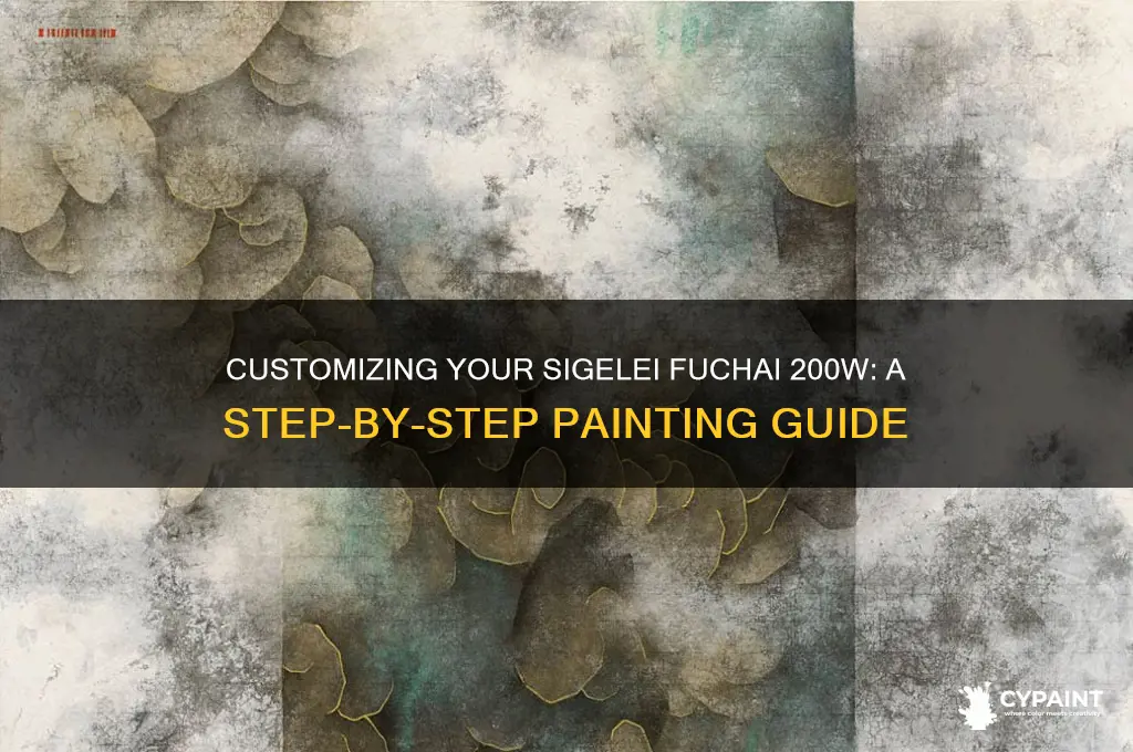 how to paint a sigelei fuchai 200w