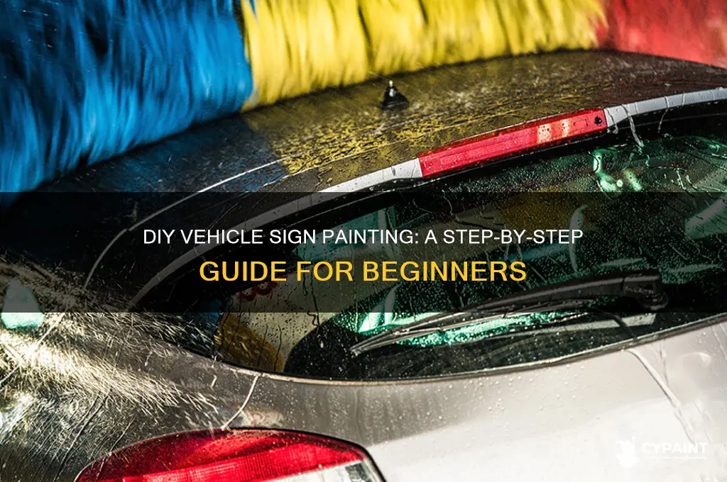 how to paint a sign on vehicle yourself