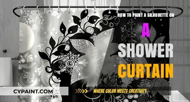 Shower Curtain Art: Painting a Perfect Silhouette