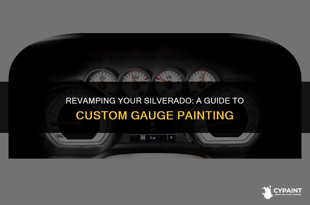 how to paint a silverado dash gauge section after customizing