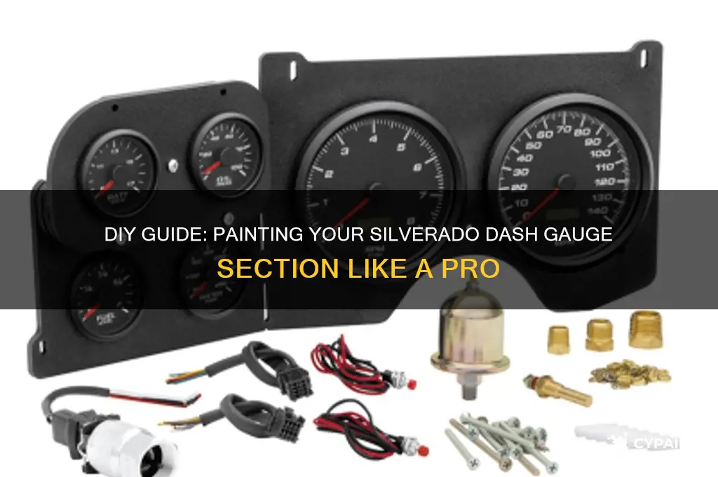 how to paint a silverado dash guage section