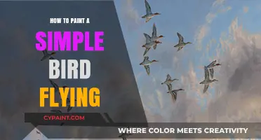 Mastering the Art of Painting a Simple Bird in Flight