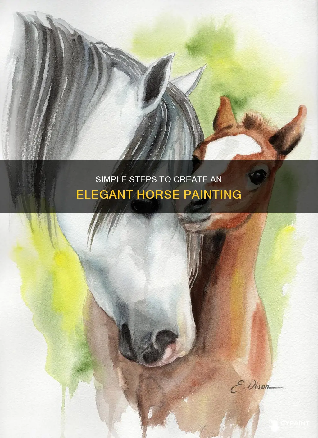 how to paint a simple but fancy horse painting