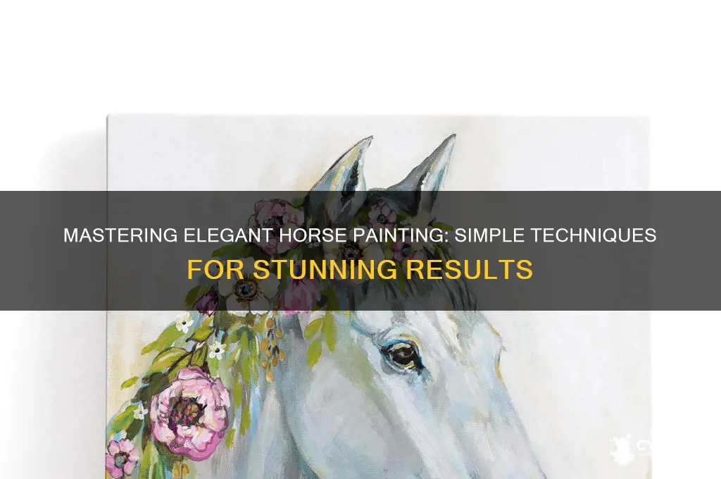 how to paint a simple but fancy horse