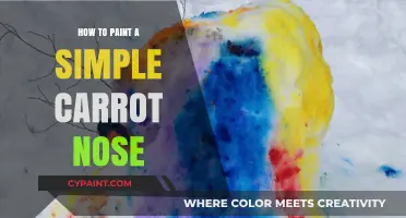 Easy Carrot Nose Painting: A Beginner's Guide to Simple Snowman Art