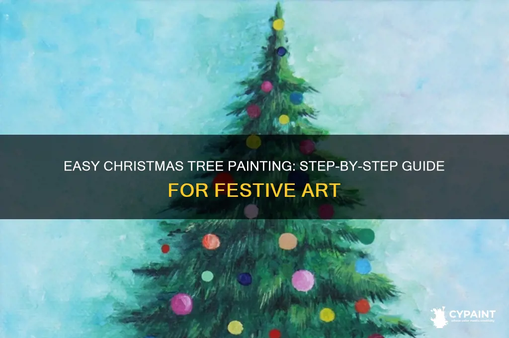 how to paint a simple christmas tree
