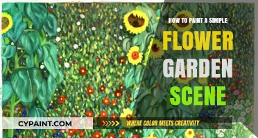 Easy Steps to Paint a Serene Flower Garden Scene