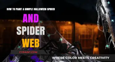 Spooky DIY: Painting a Halloween Spider and Web