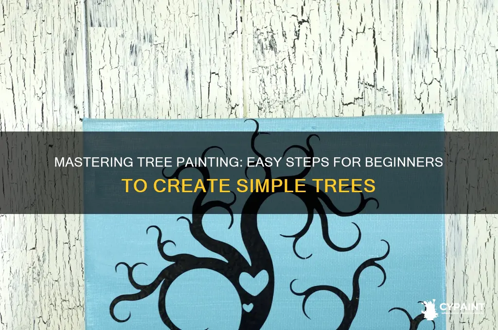 how to paint a simple tree for beginners