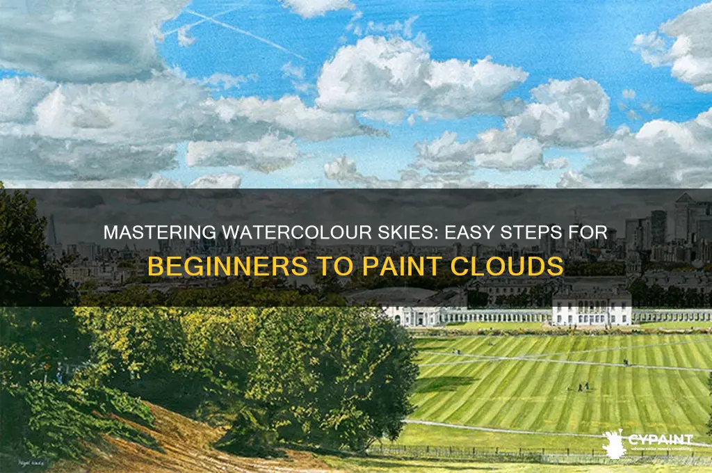 how to paint a simple watercolour sky