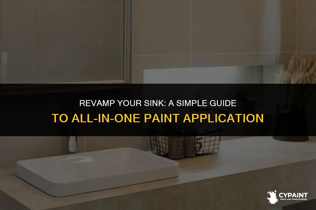 how to paint a sink with all in one paint