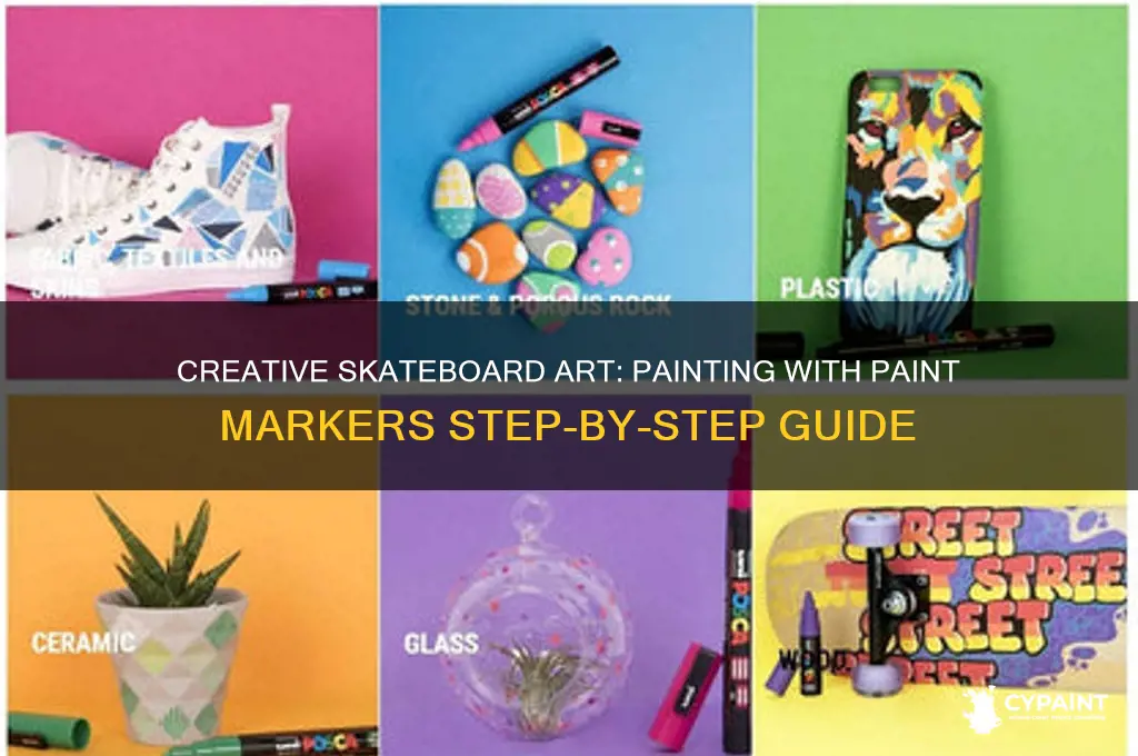how to paint a skateboard with paint markers