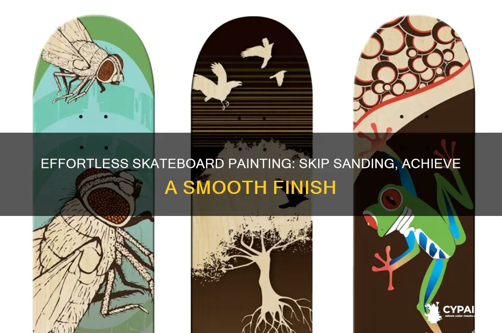 how to paint a skateboard without sanding