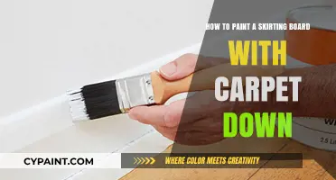 Easy Skirting Board Painting with Carpet Down