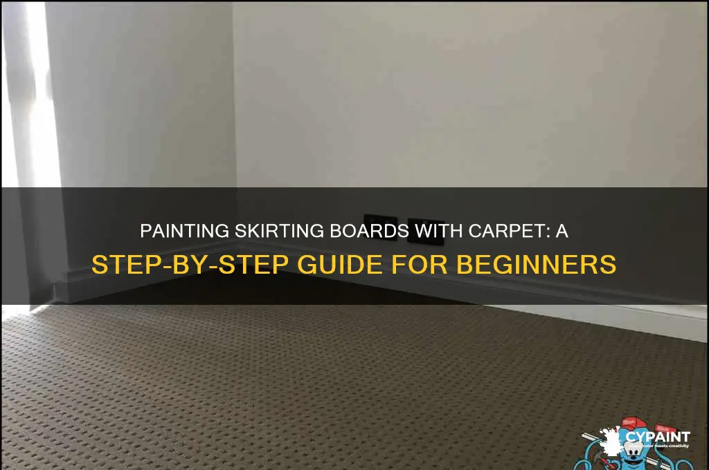 how to paint a skirting board with carpet