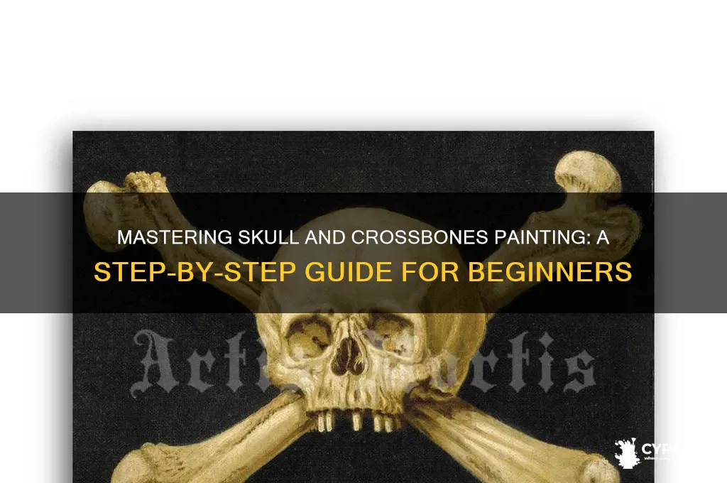 how to paint a skull and crossbones