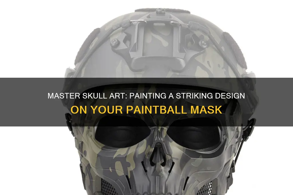 how to paint a skull on paintball mask