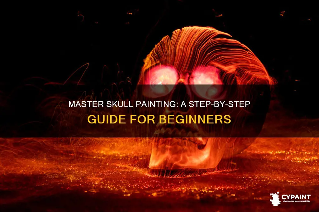how to paint a skull step by step