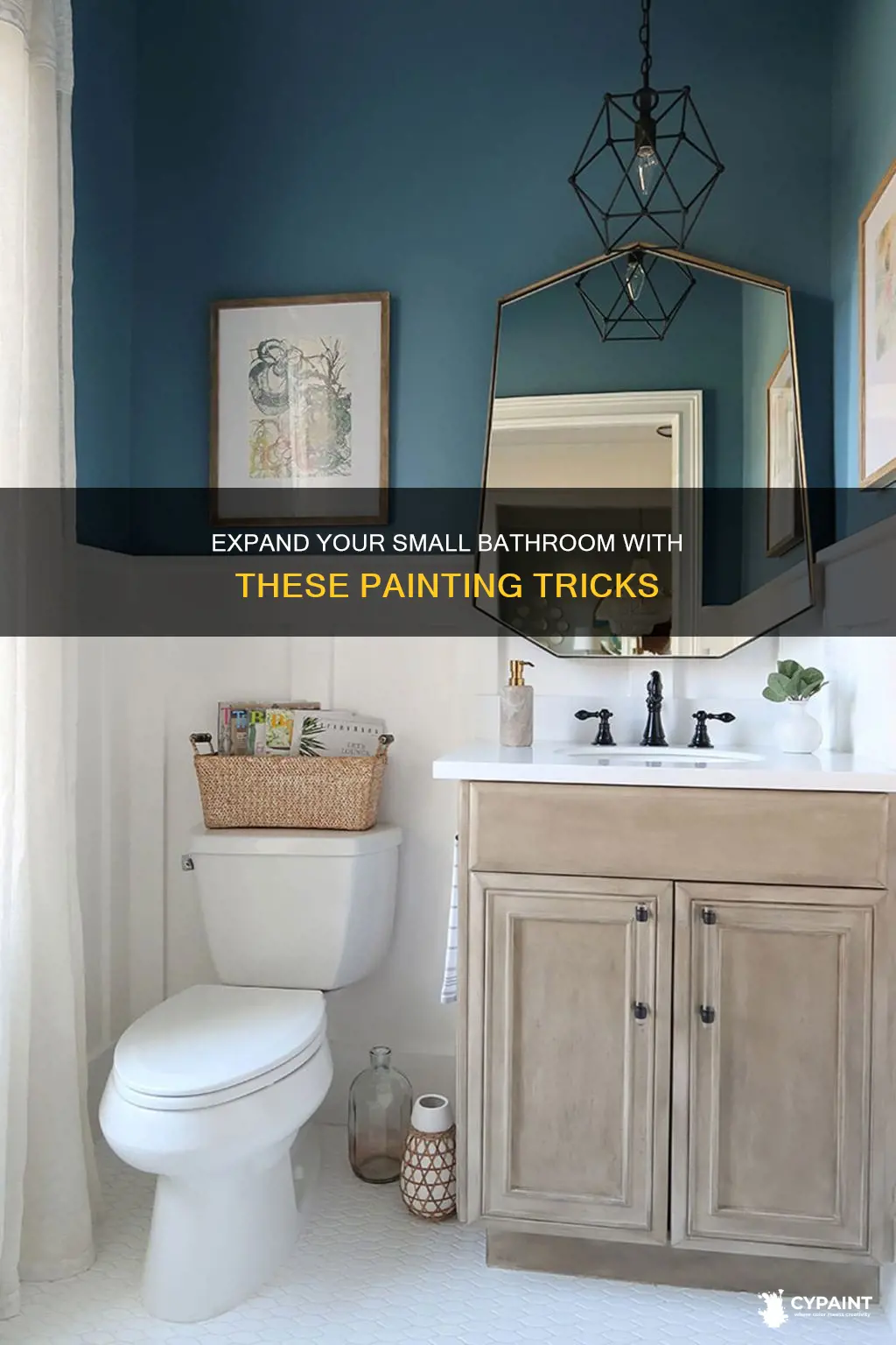 how to paint a small bathroom to look bigger