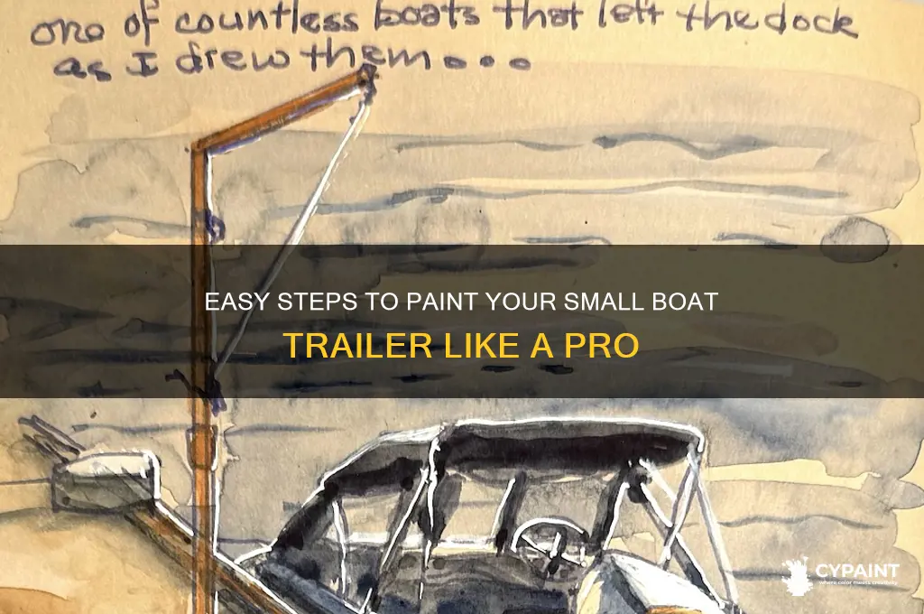 how to paint a small boat trailer