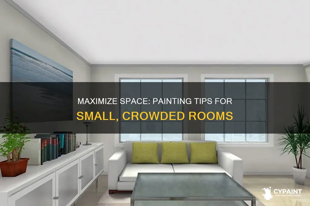 how to paint a small crowded room