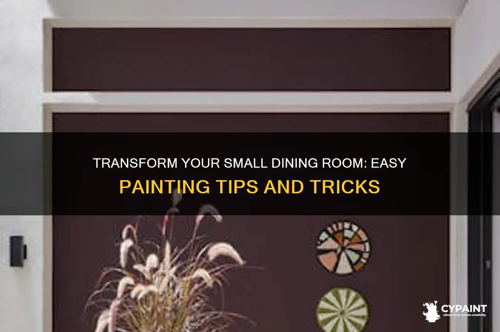 how to paint a small dining room
