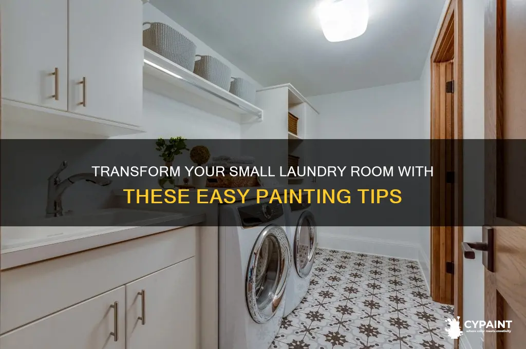 how to paint a small laundry room