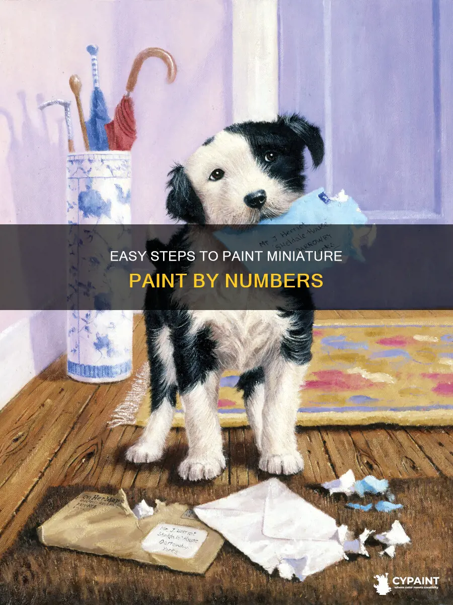 how to paint a small paint by number kits