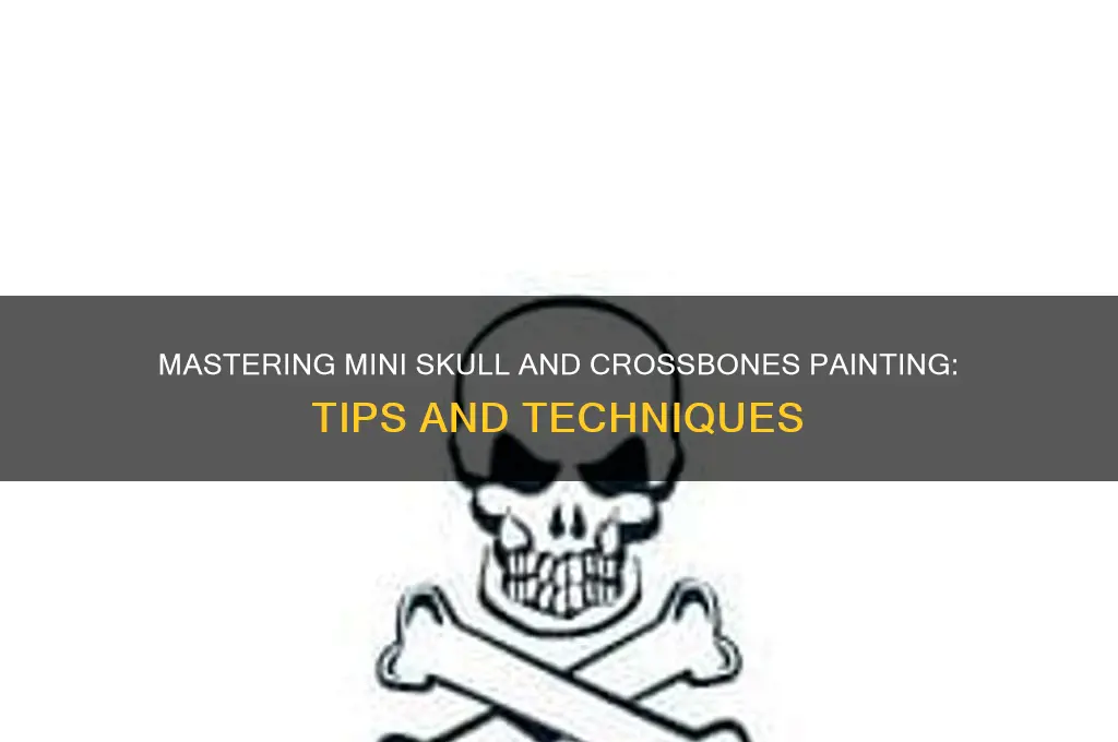 how to paint a small skull and crossbones