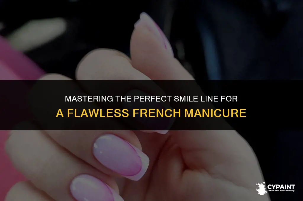 how to paint a smile line for a french manicure