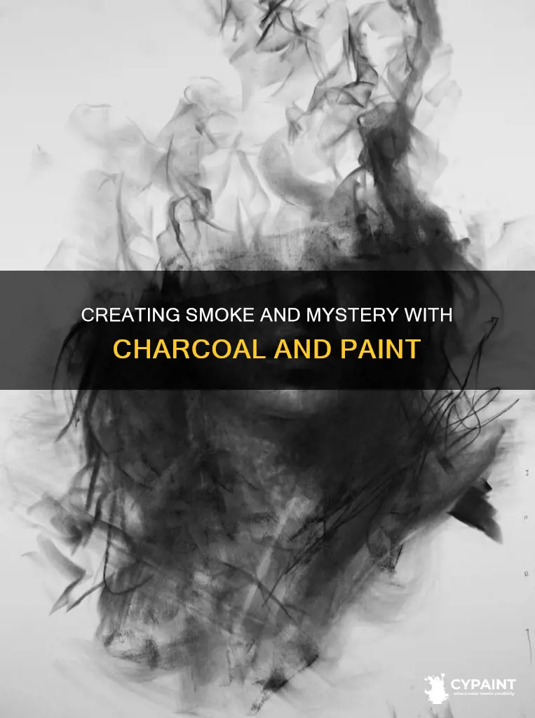 how to paint a smoke disappearing effect with charcoal