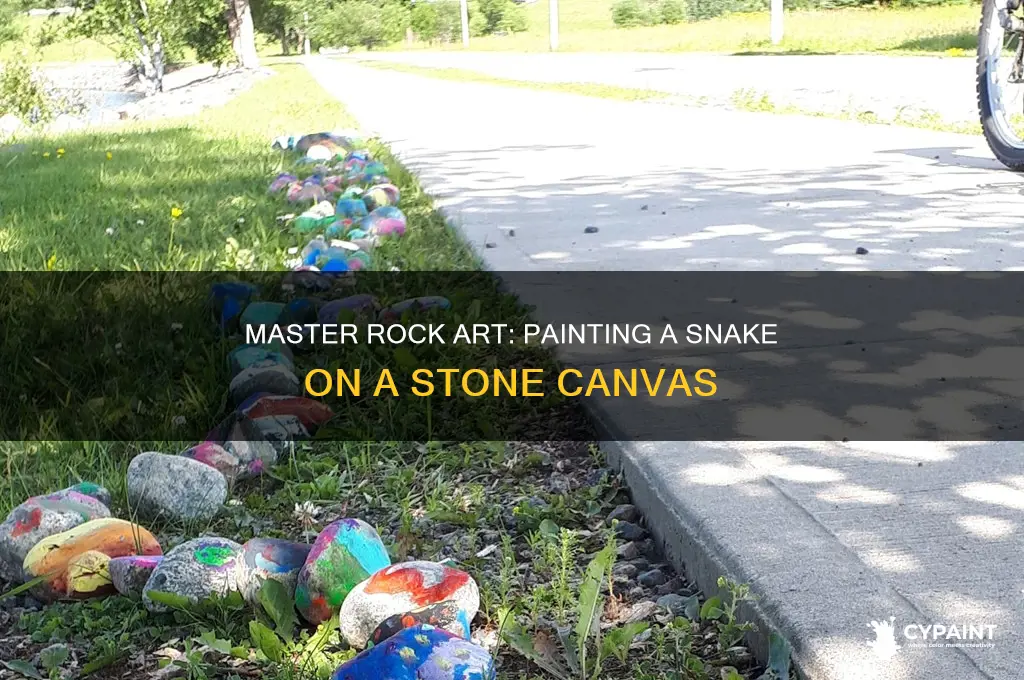 Master Rock Art: Painting A Snake On A Stone Canvas | CyPaint