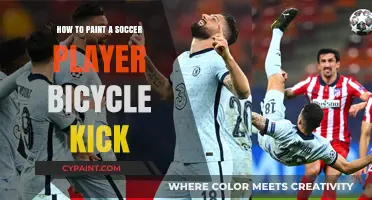 Mastering the Art: Painting a Soccer Player's Bicycle Kick