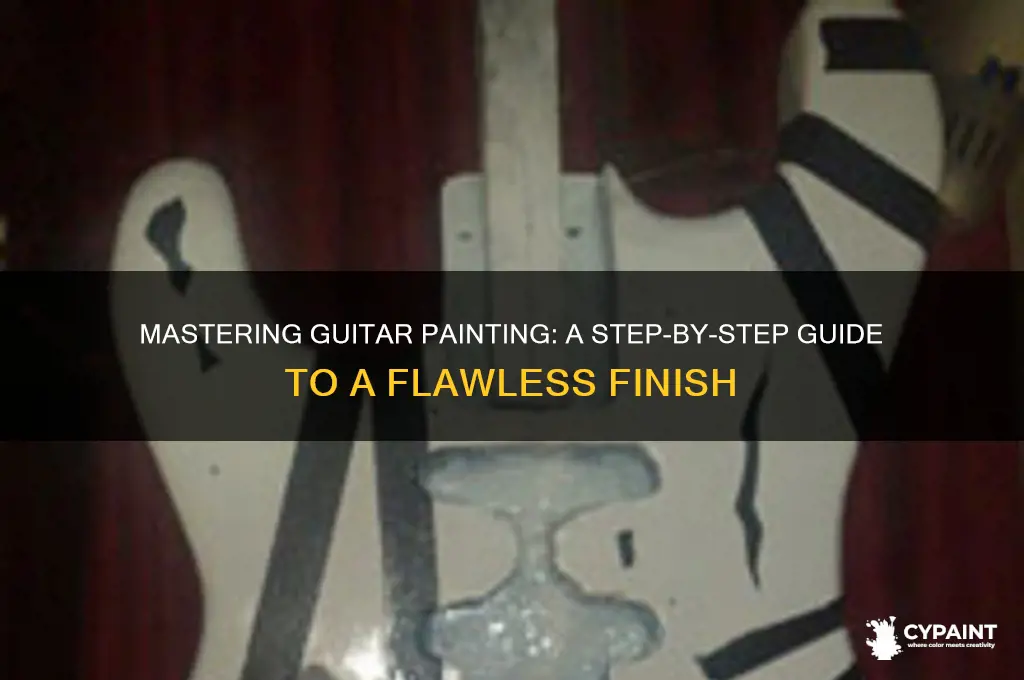 how to paint a solid body electric guitar