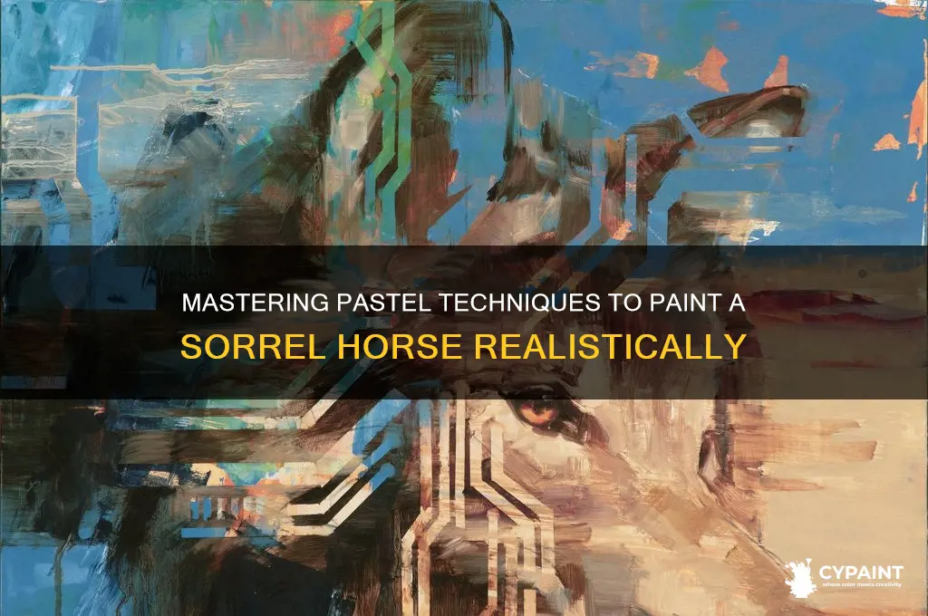 how to paint a sorral horse with pastels