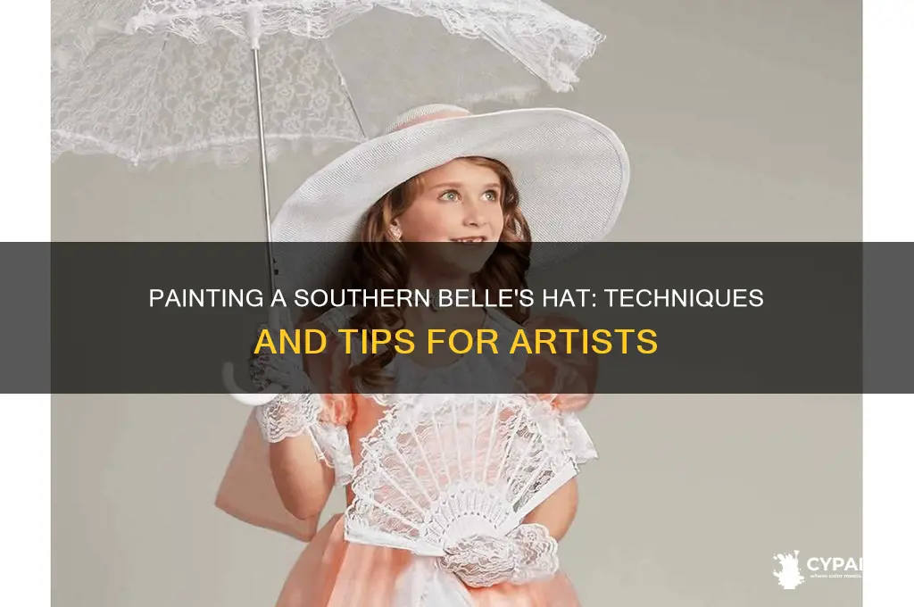 how to paint a southern plantation womans hat