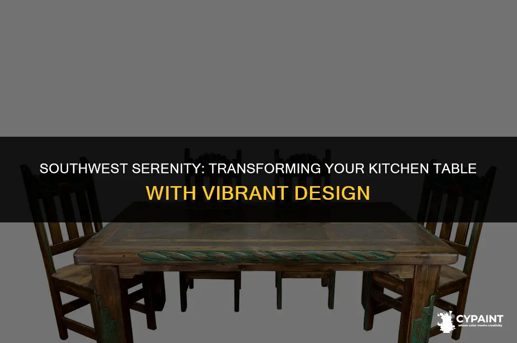 how to paint a southwest design on a kitchen table