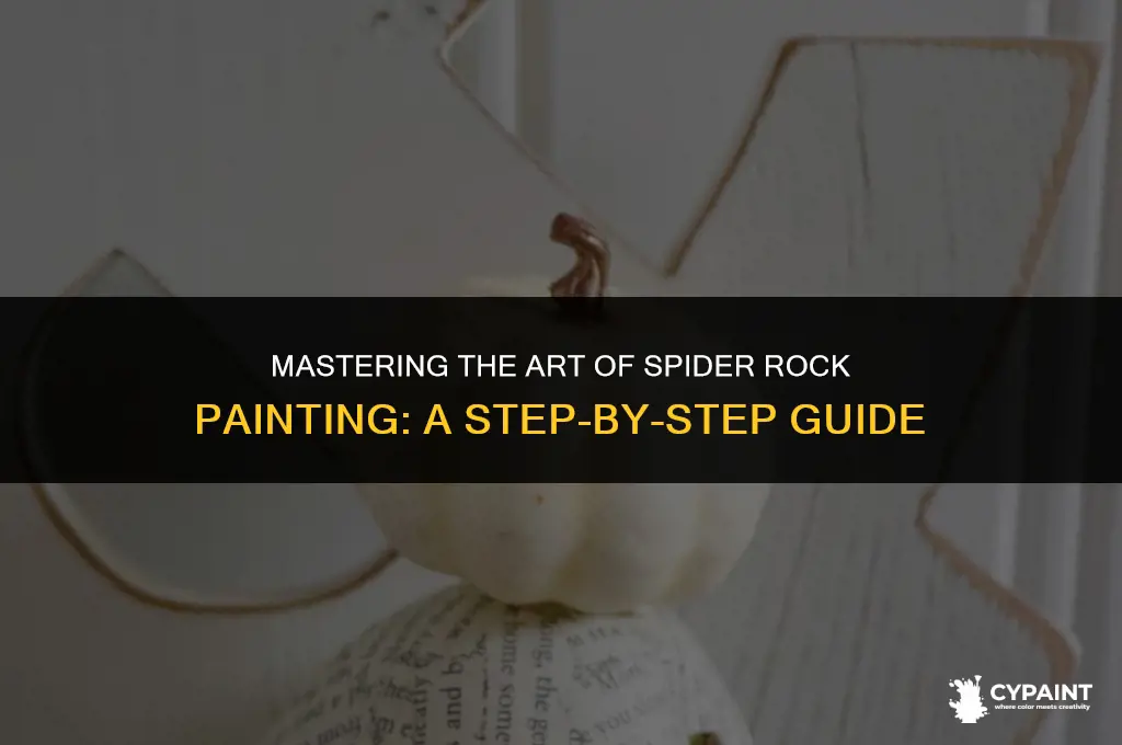 how to paint a spider rock step by step instructions