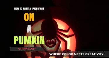 Spooky Spider Web: Pumpkin Painting Guide