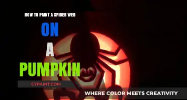 Spooky Spider Web Pumpkin Painting Guide