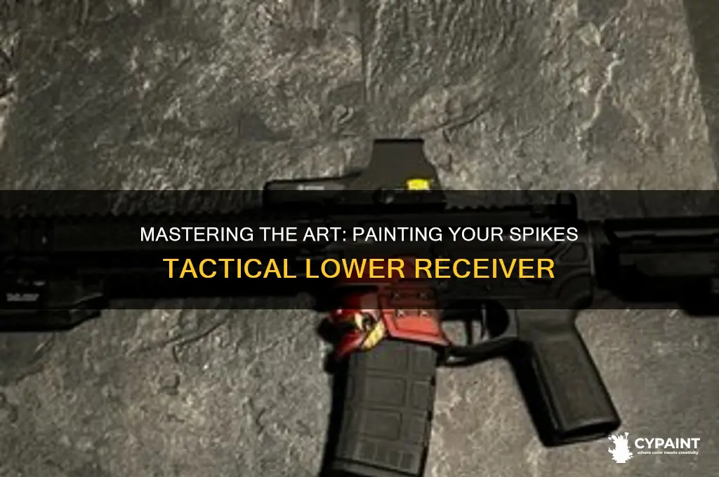 how to paint a spikes tactical lower