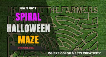 Spooky Twists: Painting a Spiral Halloween Maze Step-by-Step