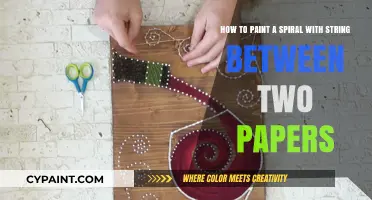 Creative String Art: Painting Spirals Between Papers